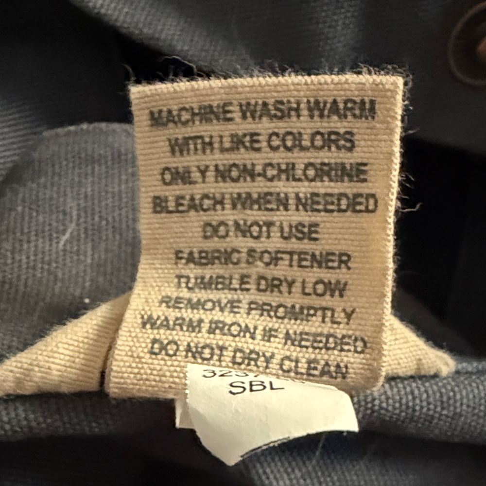 Duluth Trading Co. Blue/Gray Button-Up Work Shirt - Picture 13 of 14